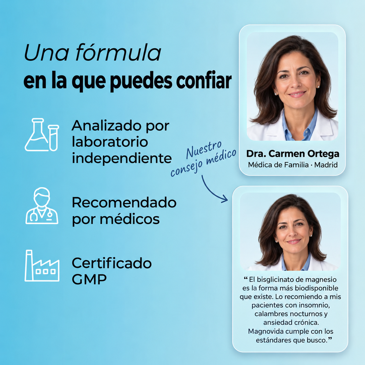 Dra. Carmen Ortega recomienda Magnovida